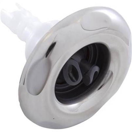 4 in. Face Typhoon 400 5-Scallop Jet Internal, Double Roto - Gray with Stainless Escutcheon