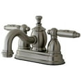 thumbnail image 1 of 4 in. Georgian Centerset Lavatory Faucet with Brass Pop-Up & Metal Lever Handle Satin Nickel, 1 of 1