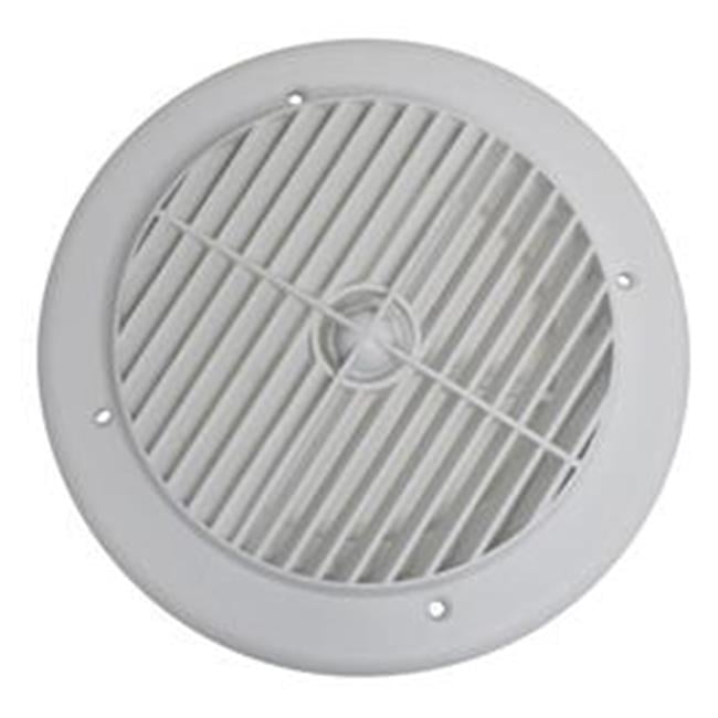 4 in. Heating & Cooling Register Air Port Louvered - White