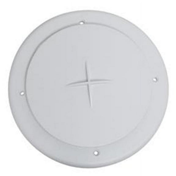 4 in. Heating & Cooling Register Air Port Roof Ceiling Mount - White