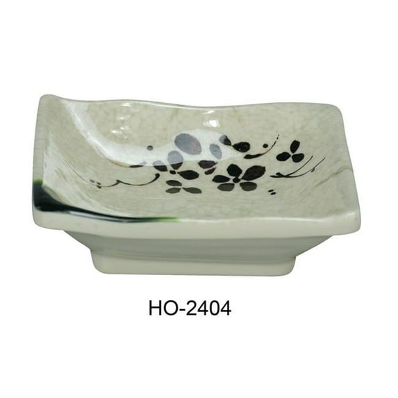 4 in. Honda Sauce Dish - Square - Melamine, Multi Color - Pack of 72