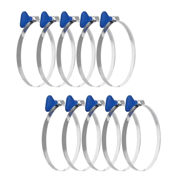 2.5-Inch Thumb Screw Dust Collector Hose Clamps – 6-Pack Stainless Steel Keyed Clamps For Secure Ducting