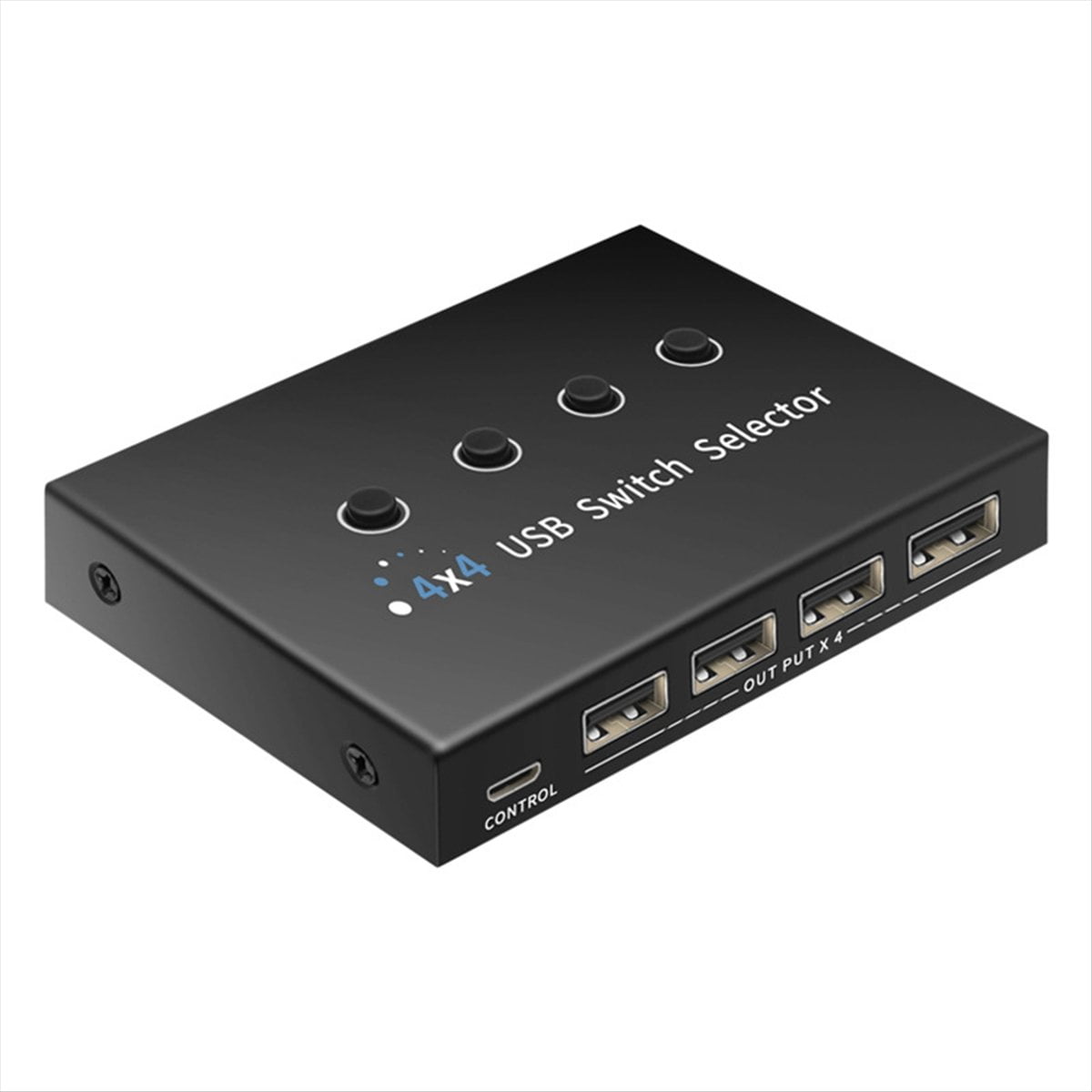 Printer Splitter Adapter 4 in Out KVM USB2.0 Switch Hub Adapter Printer Splitter Switcher for PC ...