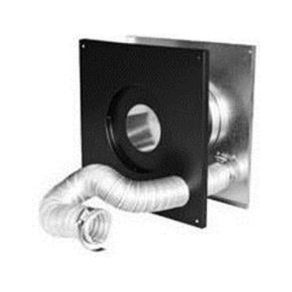 4 in. PelletVent Pro Wall Thimble Air Intake - Black