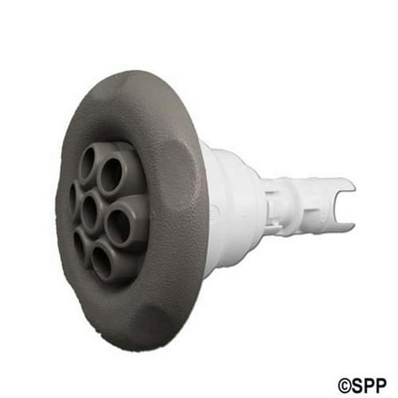 4 in. Poly Storm Massage 5-Scalloped Jet Internal, Gray