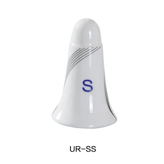 4 in. Porcelain Salt Shaker, Bone White - Pack of 48