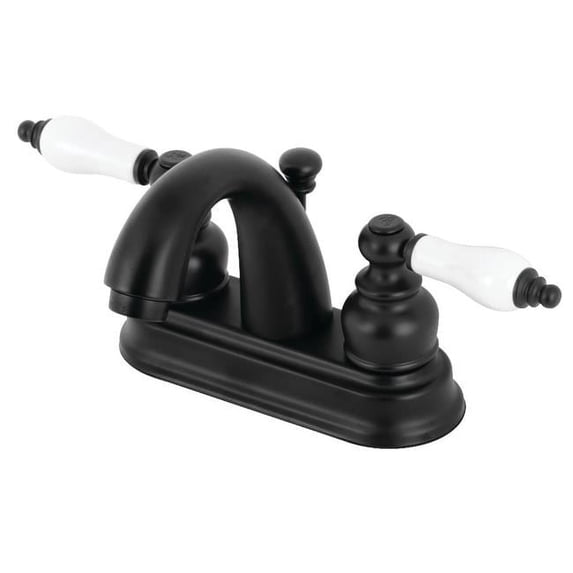 4 in. Restoration Centerset Bathroom Faucet, Matte Black