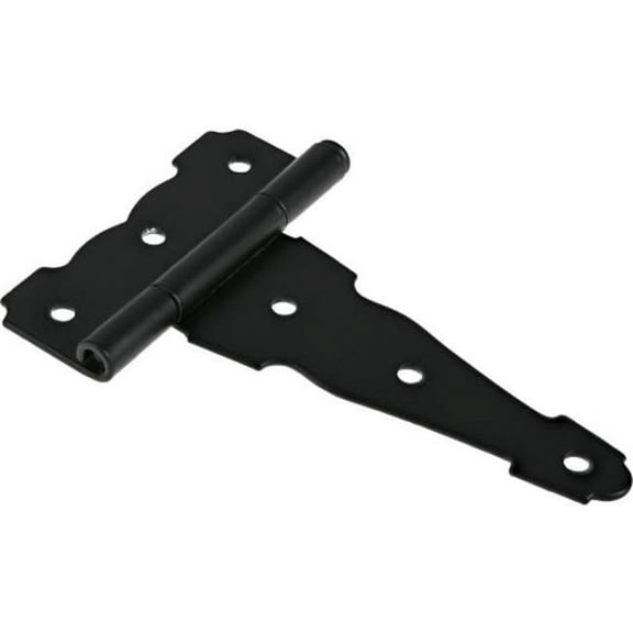 4 in. Reversible T-Hinge, Black