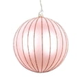 thumbnail image 1 of 4 in. Rose Gold Matte Glitter Ball Christmas Ornament - 4 per Bag, 1 of 1