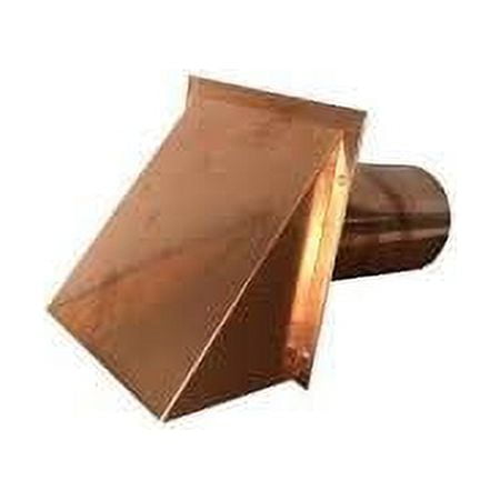 4 in. Round Copper Vent with Damper Only