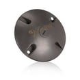 thumbnail image 1 of 4 in. Round Weatherproof Electrical Junction Box Cover with 1/2 in. NPT Thread Outlet for Indoor/Outdoor Use - Landscape Accessories - Bronze, 1 of 2