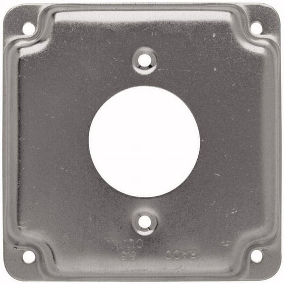 RACO 4 In. Square Single Gang Exposed Work Cover - For 20 Amp Round Devices - 10 Pack