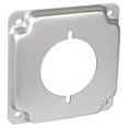 thumbnail image 1 of 4 in. Steel Metallic 1-Gang Exposed Work Square Box Cover for 30A-50A Round Receptacle, 1 of 1