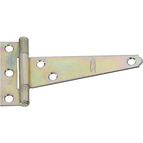4 in. T Zinc Plated Hinge - Pack of 2