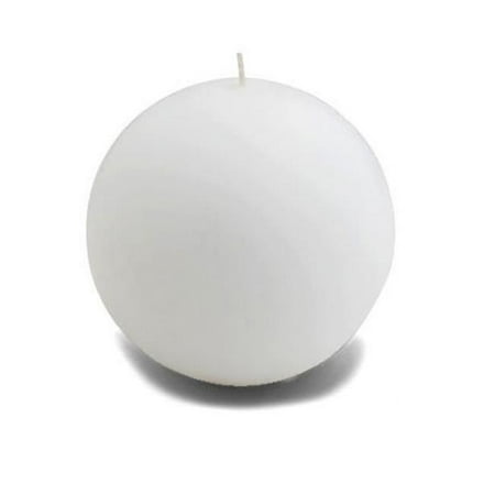 4 in. White Citronella Ball Candles -2pc-Box