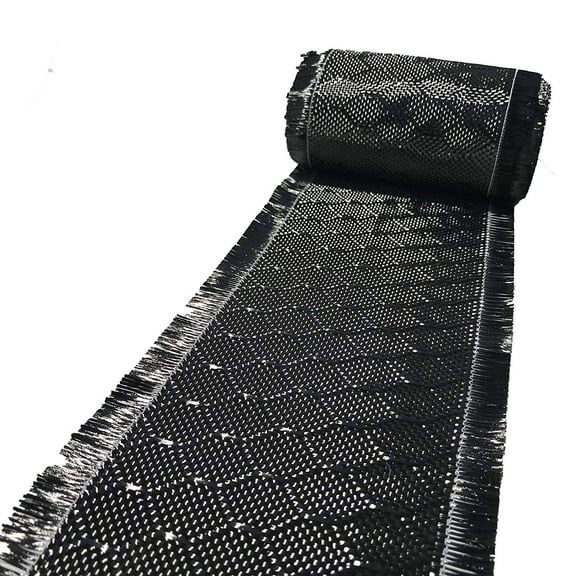 4 in x 1 FT - WASP - Carbon Fiber Fabric - Wasp Weave-3K - 220g-Black