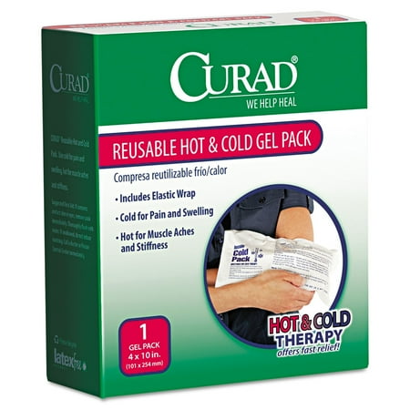 4 in. x 10 in. Reusable Hot and Cold Gel Pack with Protective Cover