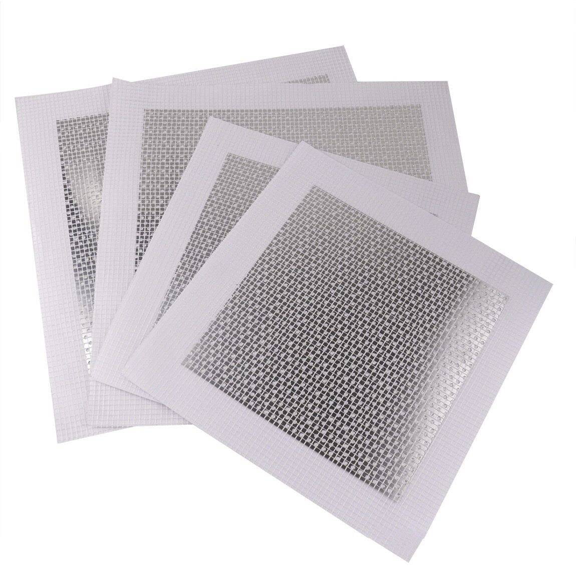 4 in. x 4 in. Self-Adhesive Aluminum Wall Repair Patch Drywall Repair ...