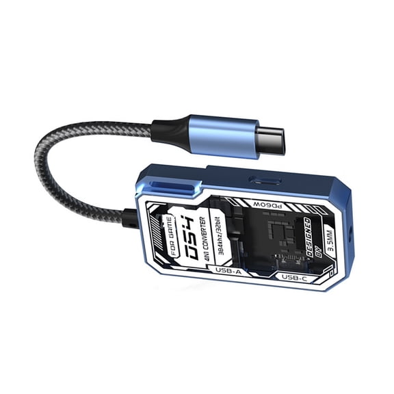 4 in1 Transparents USB C Hubs for Gaming With 5Gbps Data Transfer Speed Plugs and Play For Laptops