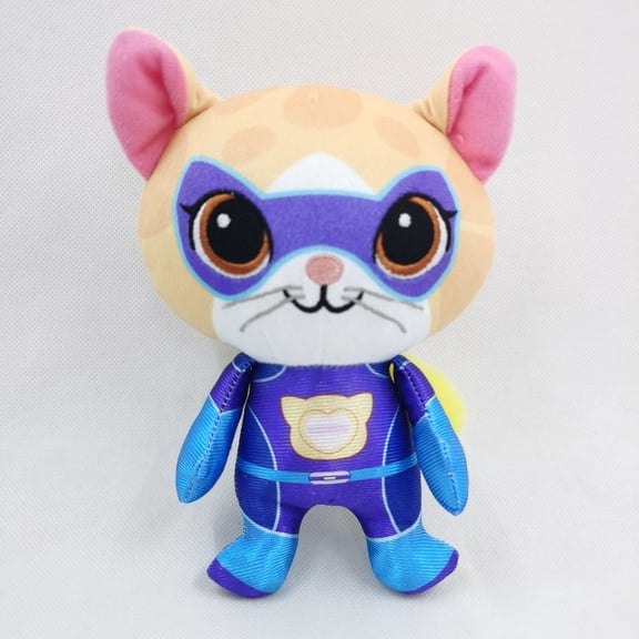 4-inch Anime Super-Cat Plush - Blue Kitten - Perfect for Birthday and Christmas Gifts