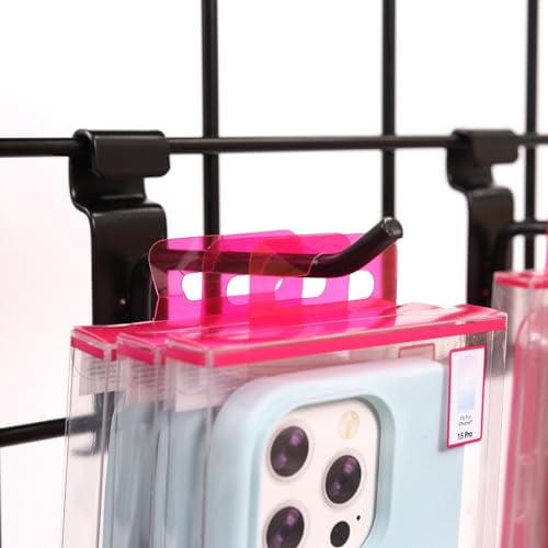 4 inch Black Peg Hook for Wire Grid 25 Pack For Use With 3” on