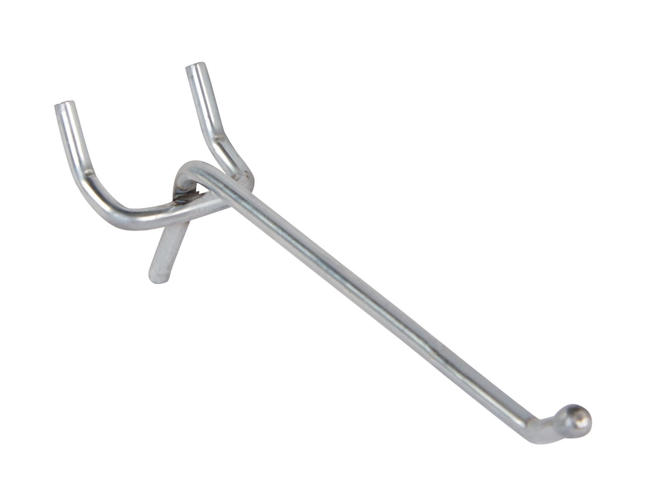 4 inch Chrome Peg Hooks - for ⅛ inch or ¼ inch Pegboard (20 Pack)