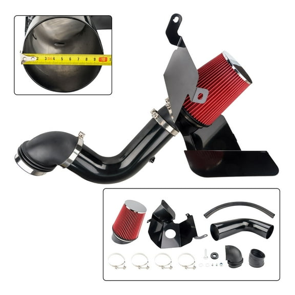 4 inch Cold Air Intake System Kit & Heat Shield Replacement for Dodge Ram 2500 2003-2007 5.9T L6, Dodge Ram 3500 2003-2007