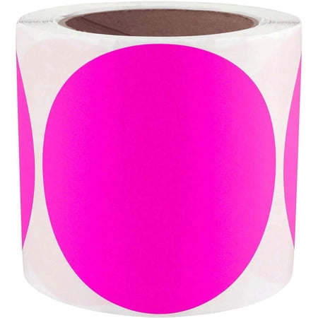 4 inch Color-Code Dot Labels | Round Color Coding Labels | Permanent Adhesive Target Repair Pasters Stickers | 250 Colored Circle Stickers Per Roll for Inventory/Moving/Storage/Organizing/Arts