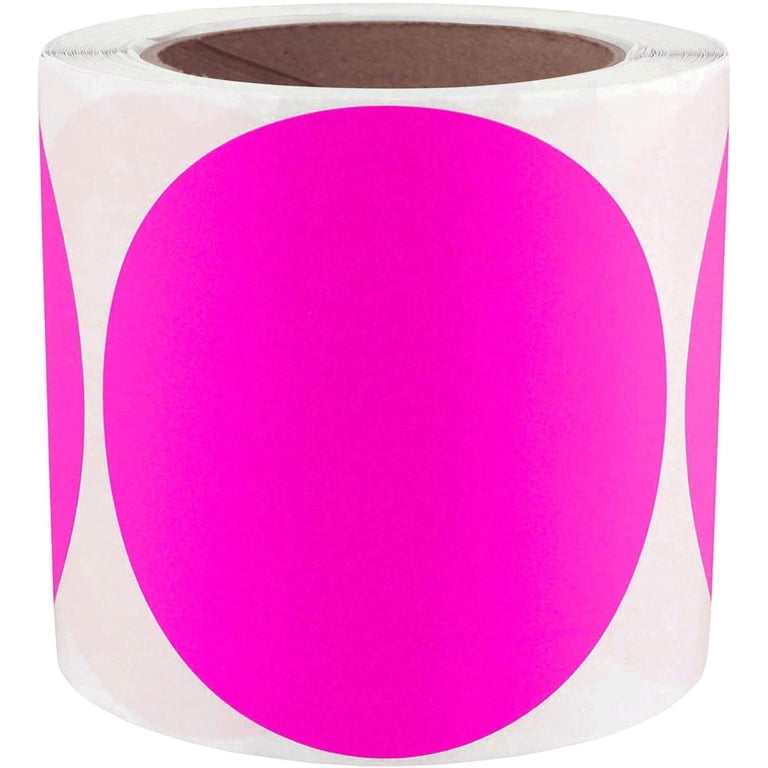 4 Inch Label Dot Stickers ChromaLabel 4 Inch Round Label Permanent Color Code ...