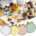 thumbnail image 1 of 4-inch Dessert Plates, Porcelain Snack Stand Serving Platters for Cake, Appetizers, Kitchen & Bar Dishware, Dishwasher Safe & Chip-Resistant Blue 4.33x3.74'', 1 of 7