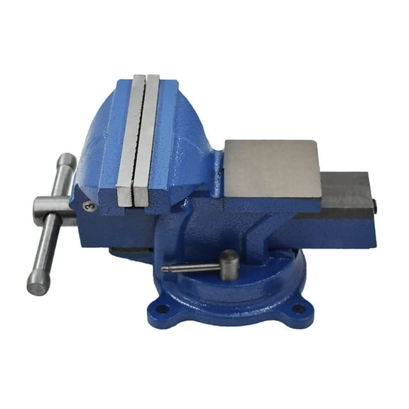4 inch Heavy Duty Bench Vise with Anvil Swivel Locking Base
