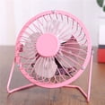thumbnail image 1 of 4 inch Mini USB Table Desk Personal Fan Metal Design Quiet Operation High Compatibility For Home Office & student dormitory (Pink), 1 of 8