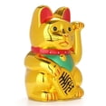 thumbnail image 1 of 4-inch Nippon Electric Wave Hand Lucky Cat Front Desk New Store Opening Gift, 1 of 6