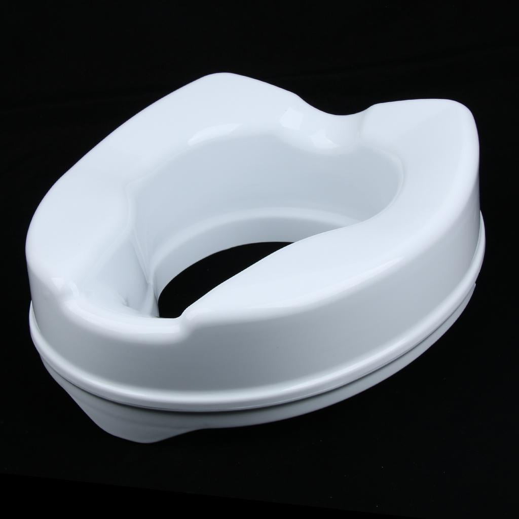 4 inch Patient Elderly Handicapped Toilet Elevated Lifter Extender | Standard-sized/Easy Installation
