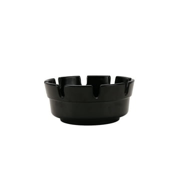 4-inch Plastic Ashtray, Black