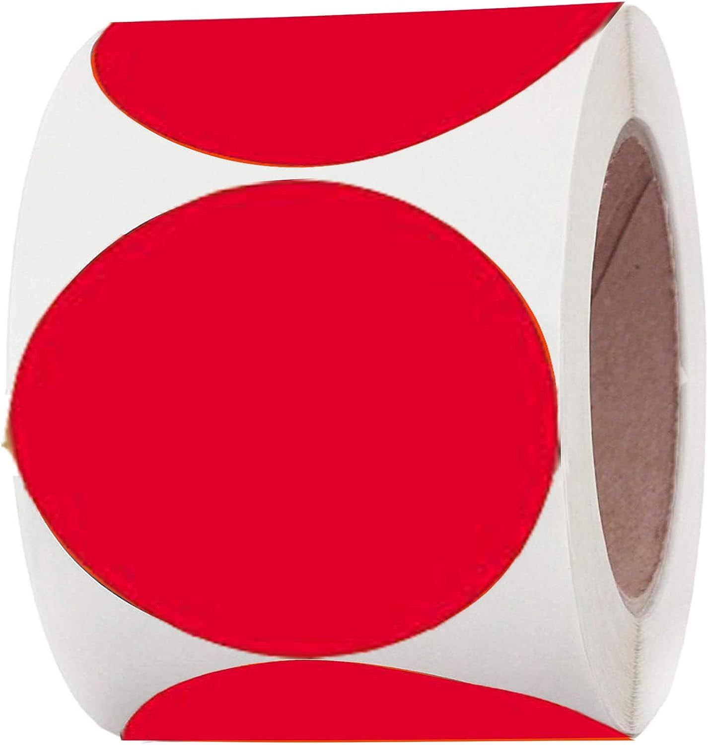 4 inch Red ColorCode Dot Labels Permanent Adhesive Target Repair Pasters Removable Dot