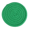 thumbnail image 1 of 4 inch Round Woven Placemats,Woven Placemats,Placemats Round,Dinner Plates Mat, Non-Slip,Heat-Resistant,Dining Table Woven Place Mats Kitchen Placemat Washable Table Mats,(Green), 1 of 7