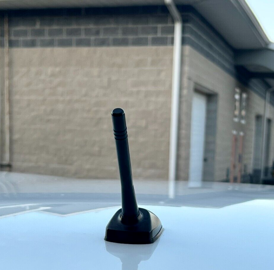 Antenna Mast Only Base Not Included 4 Inch Short Black Aluminum Antenna 
