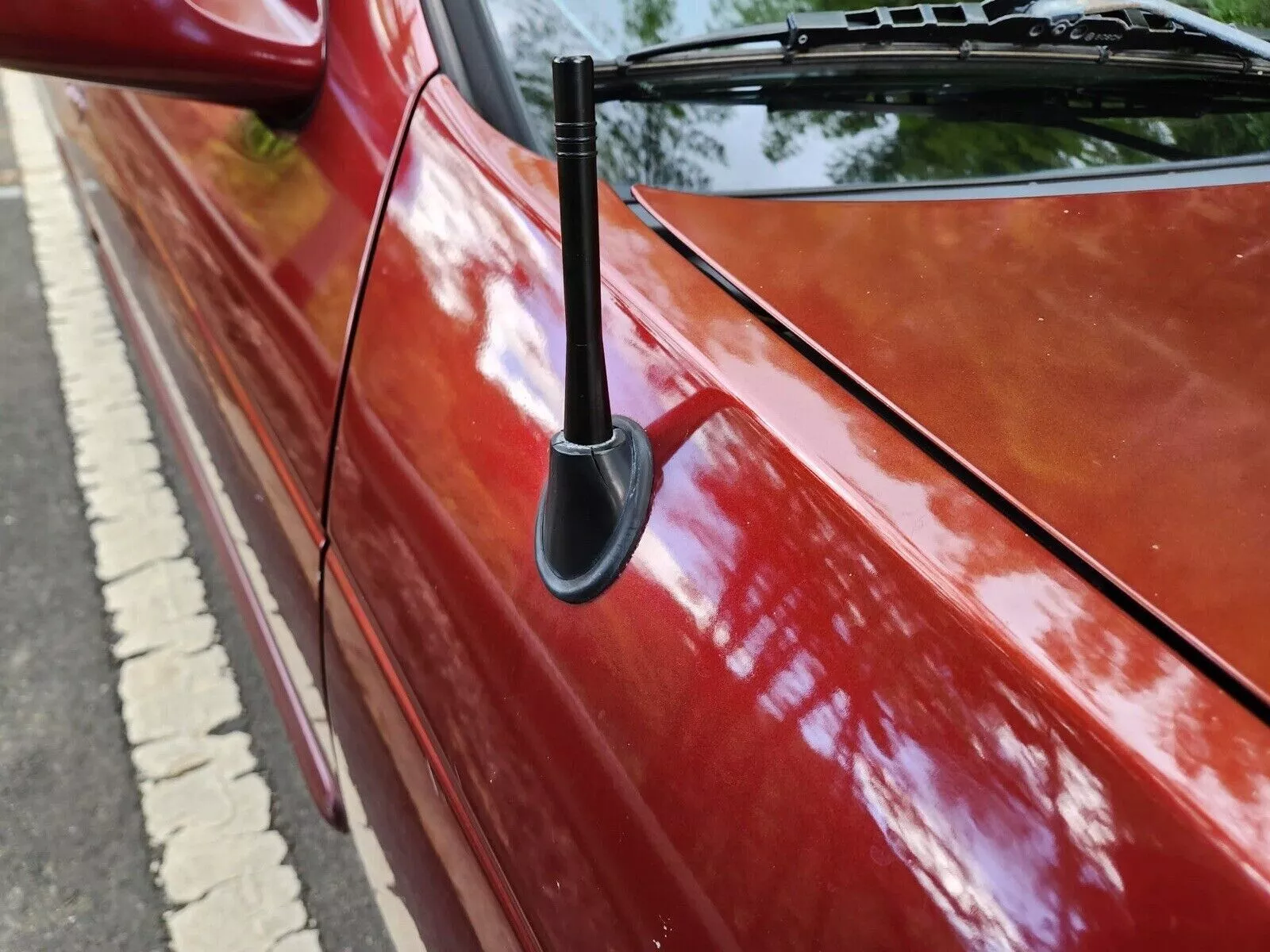 4 Inch Short Black Aluminum Antenna Mast AM FM For NISSAN SENTRA 1987 