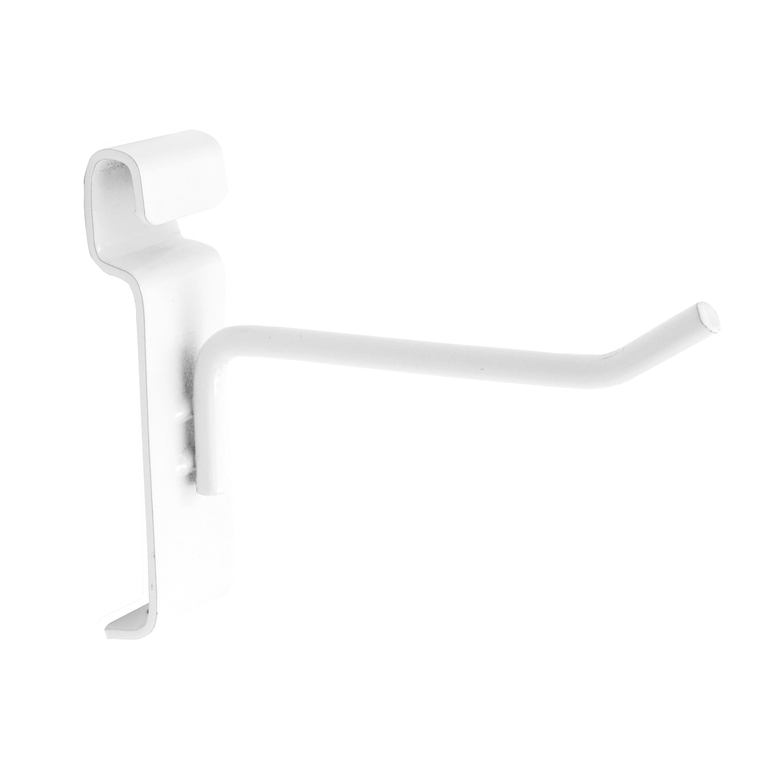 White Carbon Steel 4-Inch Peg Hook for Gridwall Display