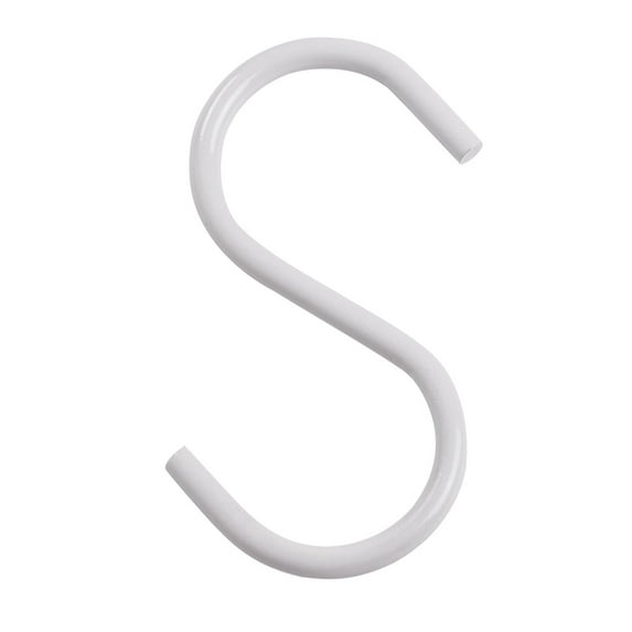 SSWBasics 4 inch White S-Hooks - Pack of 50