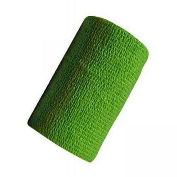 SunniMix 5xVet Wrap 4 inch Wide Non Woven Elastic Self Adherent Wrap for Dogs Pet Ankle Green