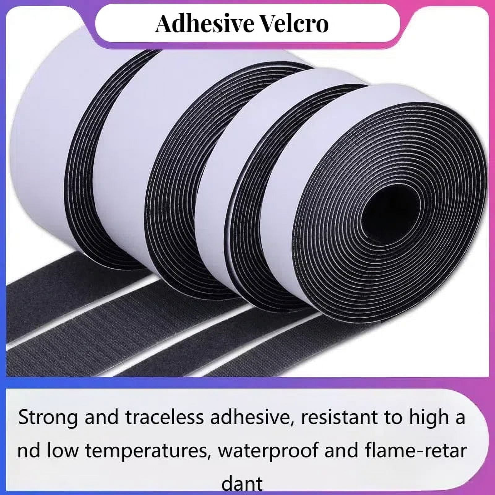 4 inches x 16 feet Velcro strips for sofa cushions with adhesive, nylon ...