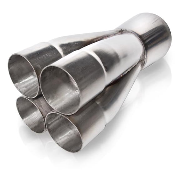 4 into 1 Slip-On Merge Collector with 2.375 in. Primary & 4.5 in. Outdoor - Natural