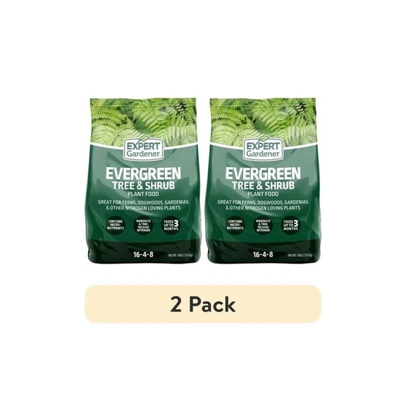 4 lb 2 Pack Evergreen Tree and Shrub Fertilizer Plant Food 16-4-8 NPK