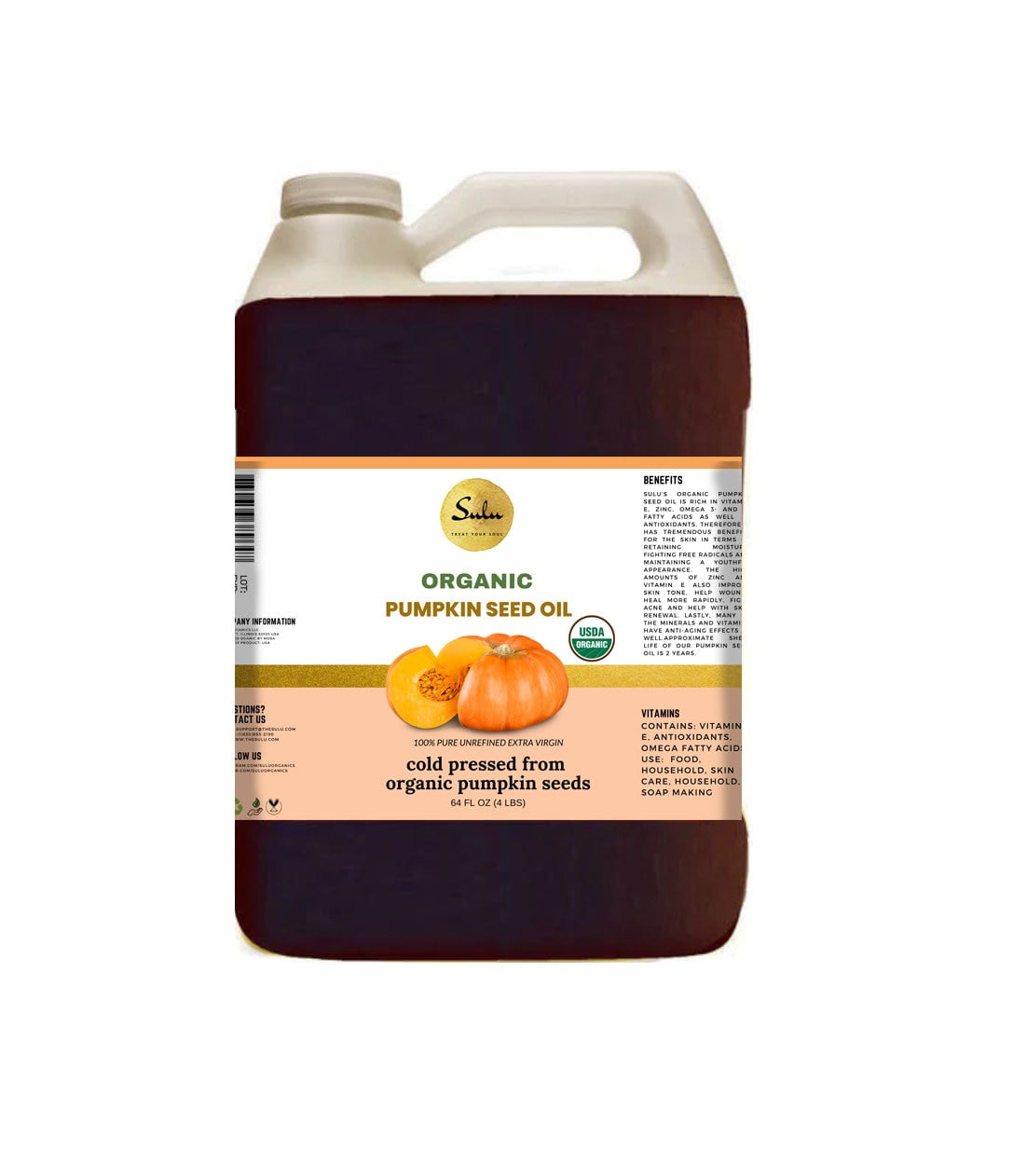 Buy All Naturals 100% Pure & Edible Pumpkin Seed Oil 100mL Food