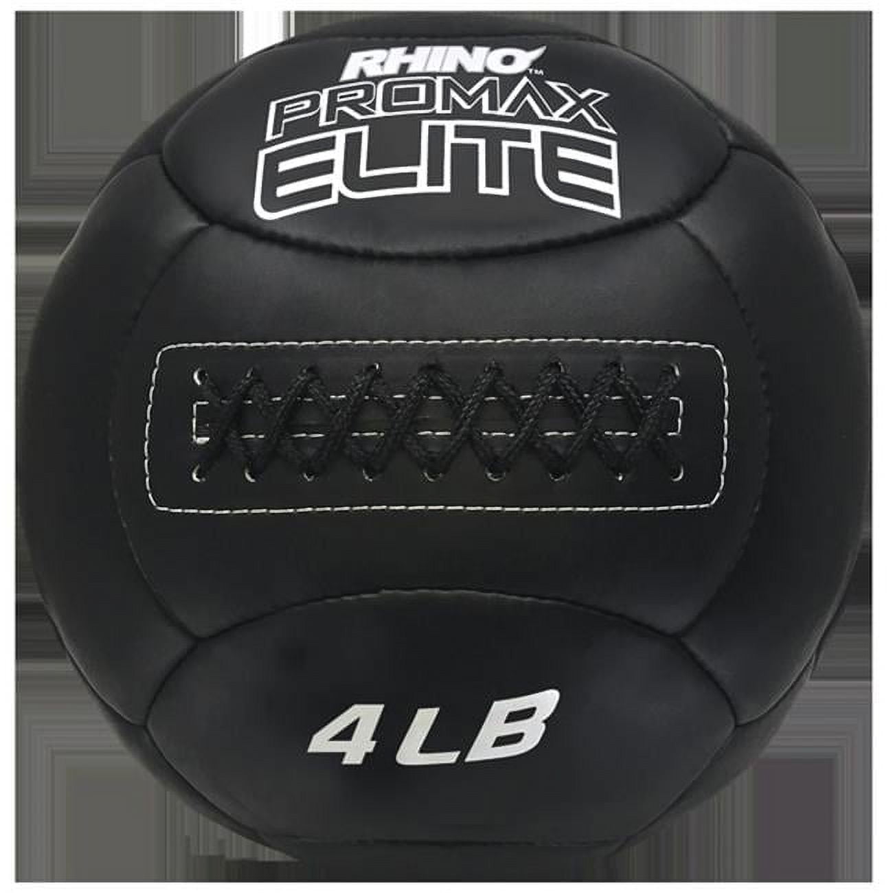 4 lbs Rhino Promax Elite Medicine Ball, Black