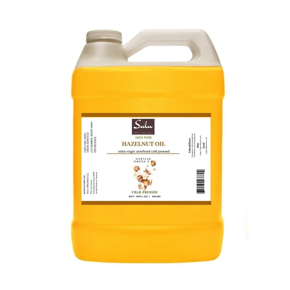 4 lbs Unrefined Cold Pressed Extra Virgin Hazelnut oil 100% Food Grade