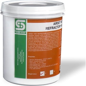 4 lbs Wet Refractory Mortar - 2700F - for Ceramic Fiber Firebrick Kiln Forge