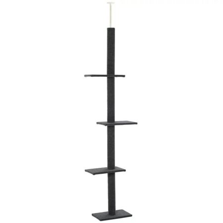 4-level Platform Cat Tree Gray